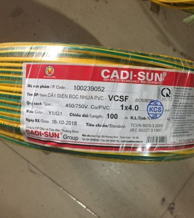 Dây điện Cadisun 1x4mm2