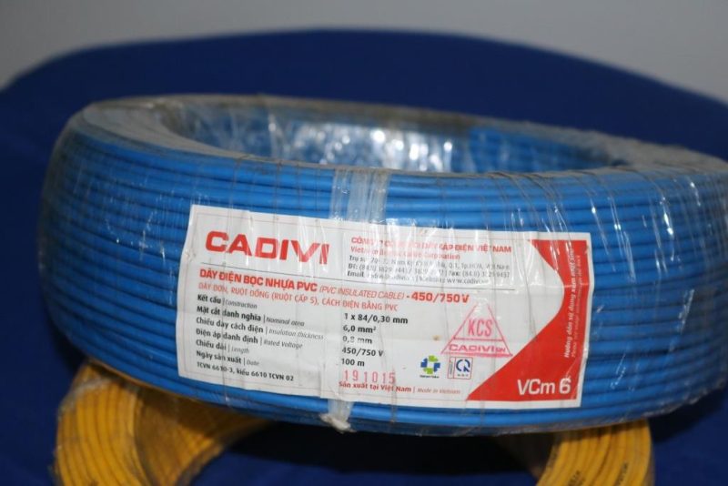 Dây điện Cadivi đơn mềm VCm 6.0