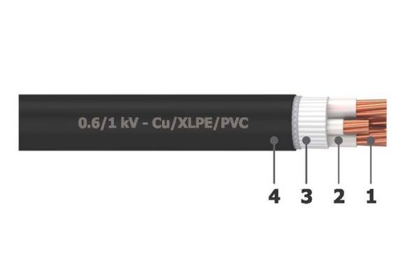 Cáp điện 4 lõi với lõi trung tính nhỏ hơn Goldcup