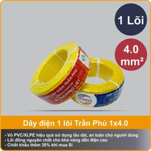 Dây điện Trần Phú CVm 1x4 chính hãng